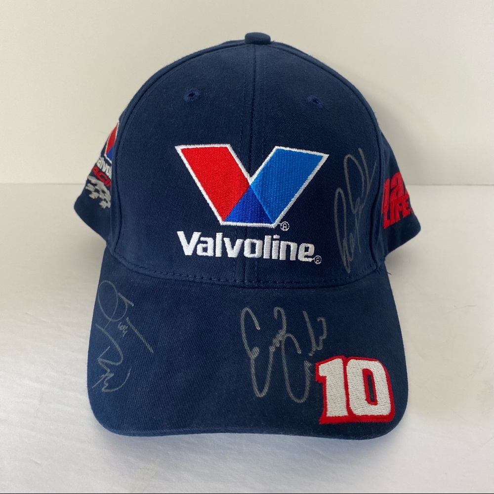 Valvoline Racing Trucker Hat Cap Scott Riggs 10 Signed Autographed OSFM